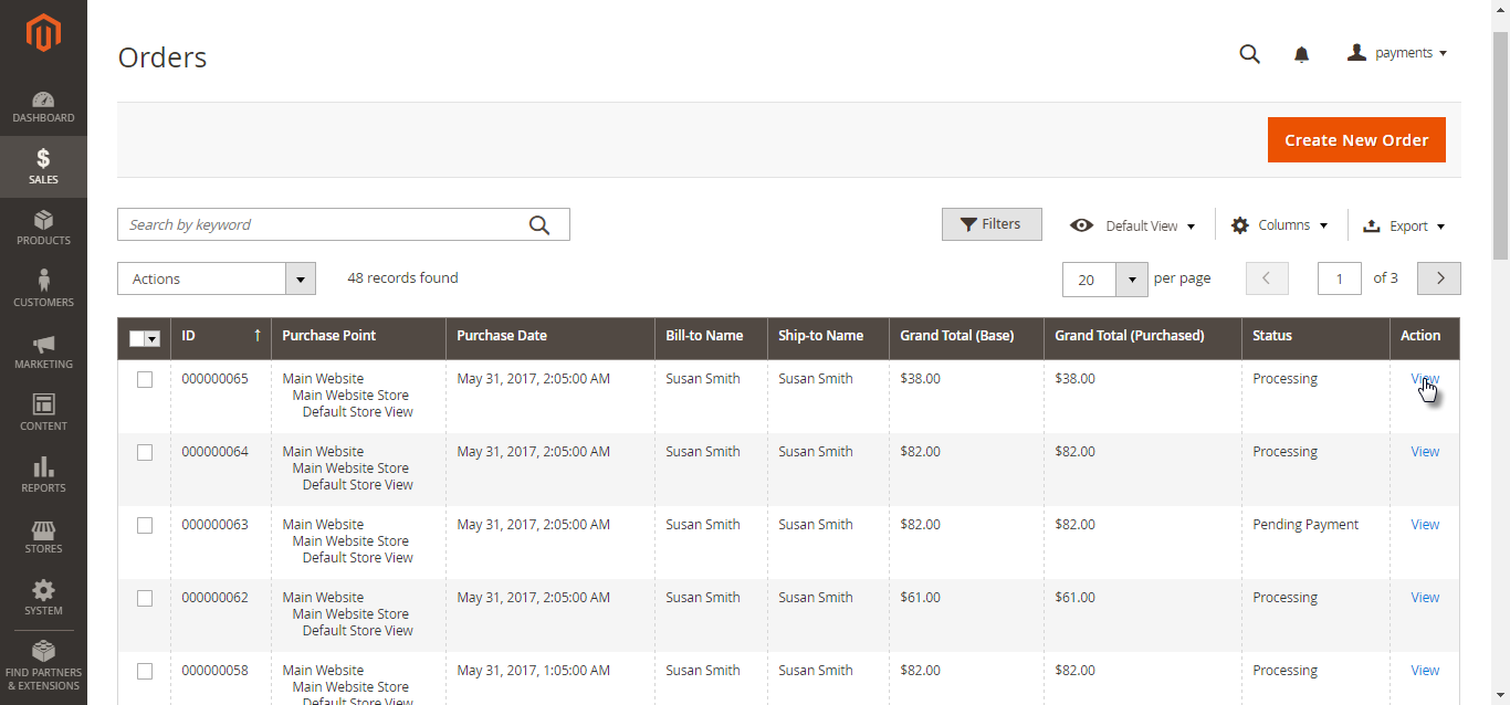 Documentation > 2. Stripe Payment Gateway User Guide > 14.Orders.png