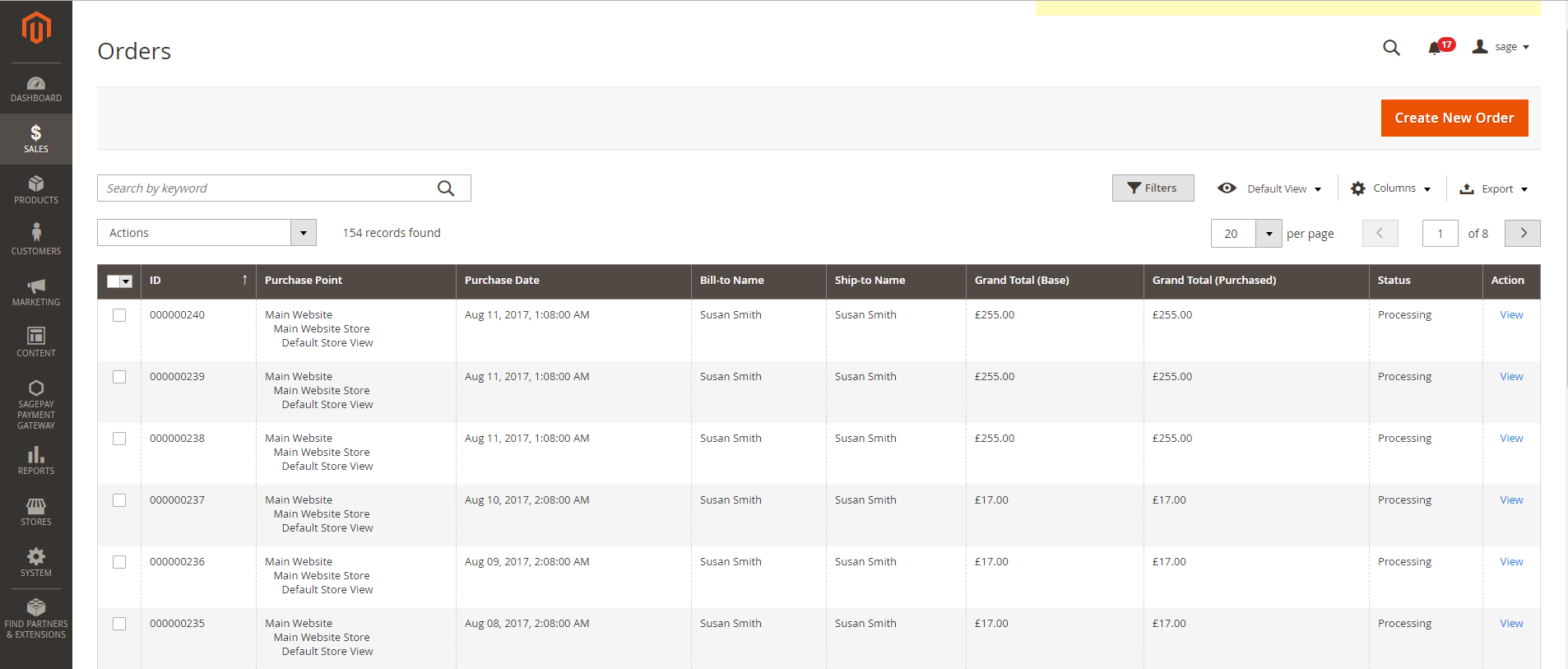 Documentation > 2. Opayo ( Sage Pay ) Payment Integration User Guide > 07.Order.png