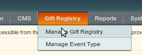 Magento gift registry extension
