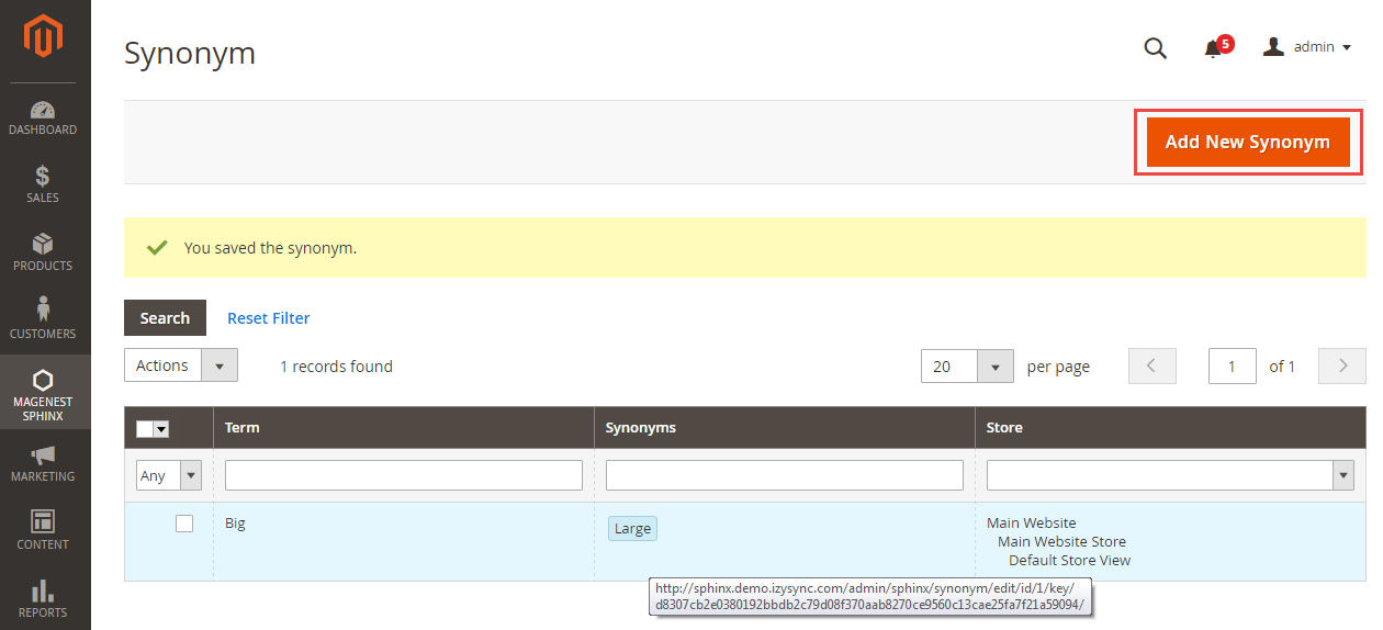 Documentation > 2. Sphinx Search User Guides > 10-Magenest-Sphinx-Search-Magento-2-Synonyms.png