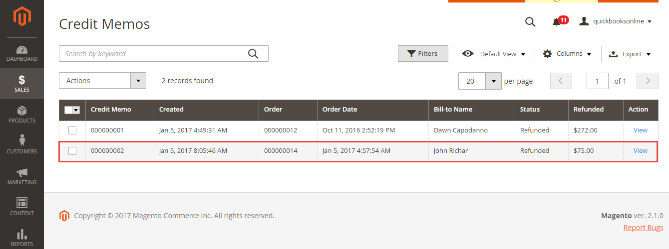 Documentation > 2. QuickBooks Online Integration User Guides > Magento-2-QuickBooks-Online-Credit-Memos.png